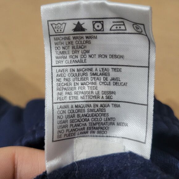 Vintage Nike Blue Sweatpants Size XL Men Nike Silver Tag Swoosh Logo Zip Bottom - Picture 7 of 11